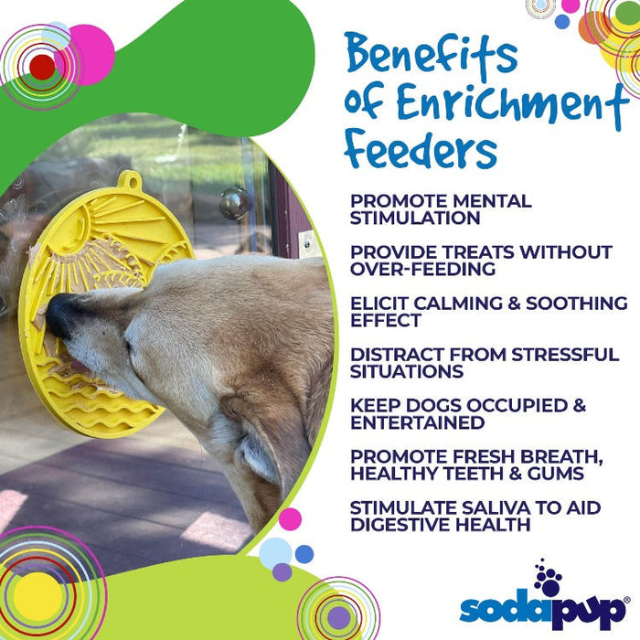 SodaPup Sun n' Sea eMat Enrichment Lick Mat With Suction Cups
