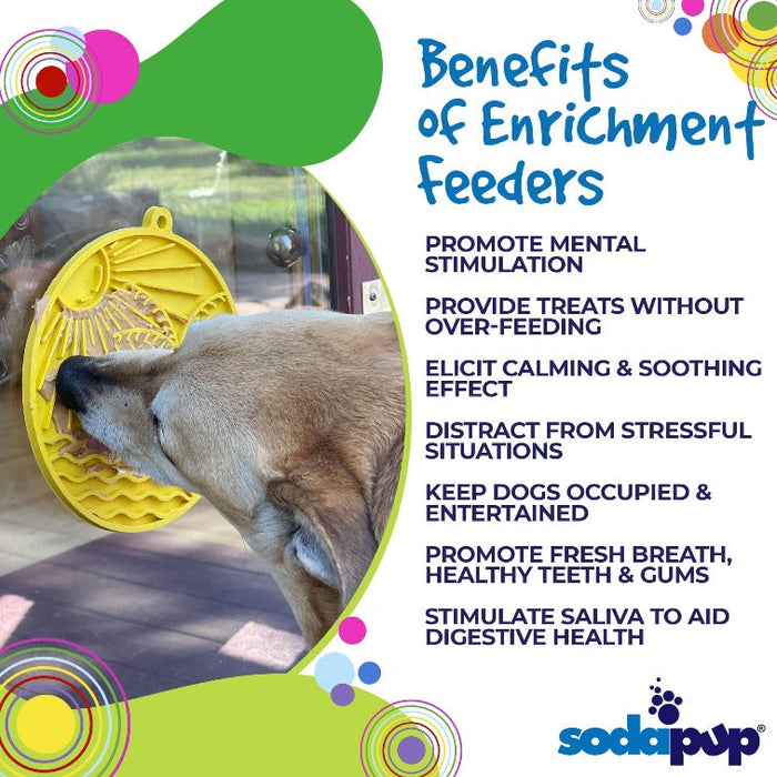 SodaPup Sun n' Sea eMat Enrichment Lick Mat With Suction Cups
