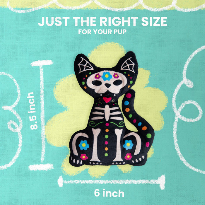 SnugArooz Scare Dee Cat Plush Dog Toy