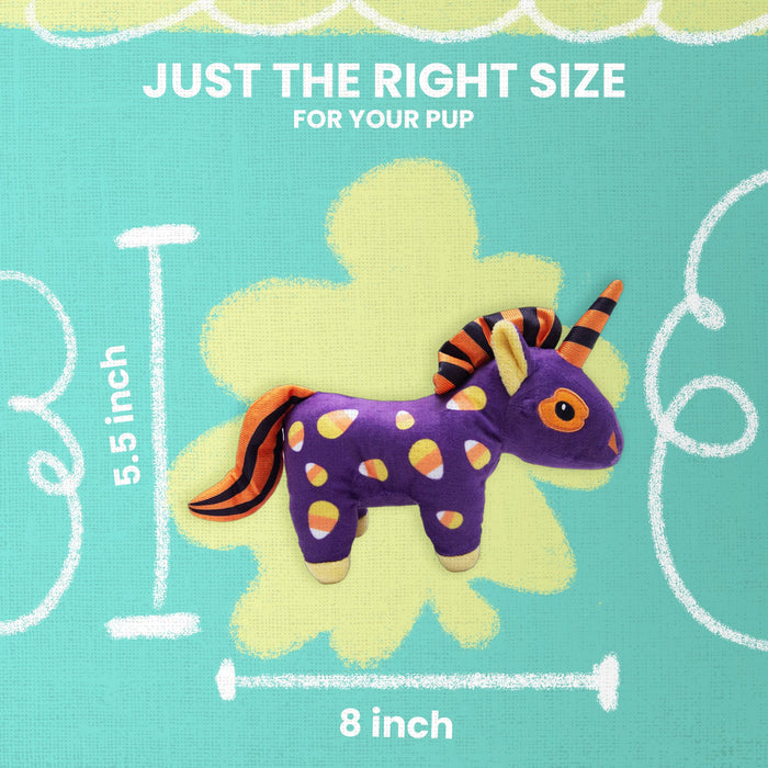 SnugArooz Candy Corn Unicorn Plush Dog Toy