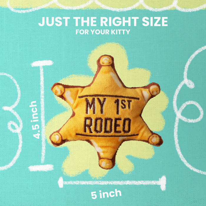 SnugArooz Kitty 1st Rodeo with Catnip Cat Toy