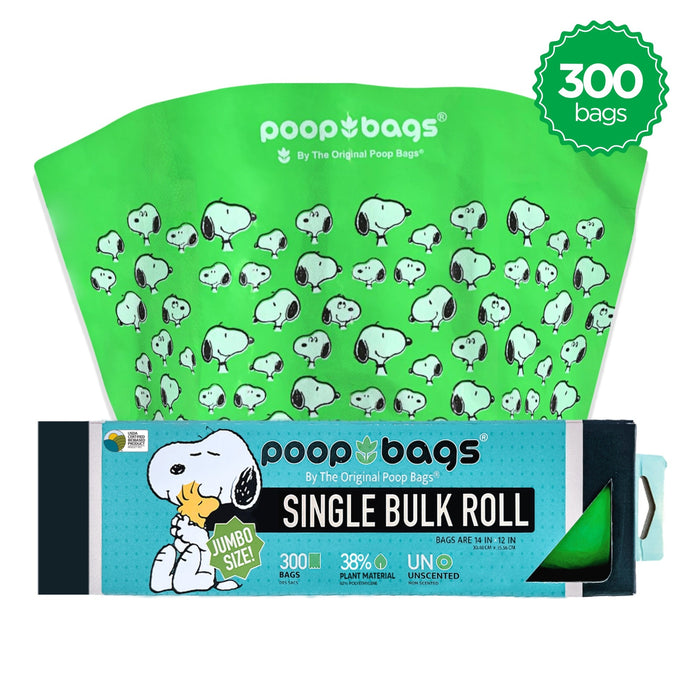 The Original Poop Bags Snoopy® Jumbo Bulk Roll XL Poop Bags
