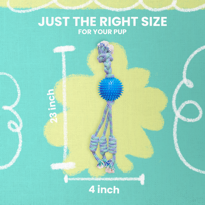 SnugArooz Feel'N Spikey Rope Dog Toy