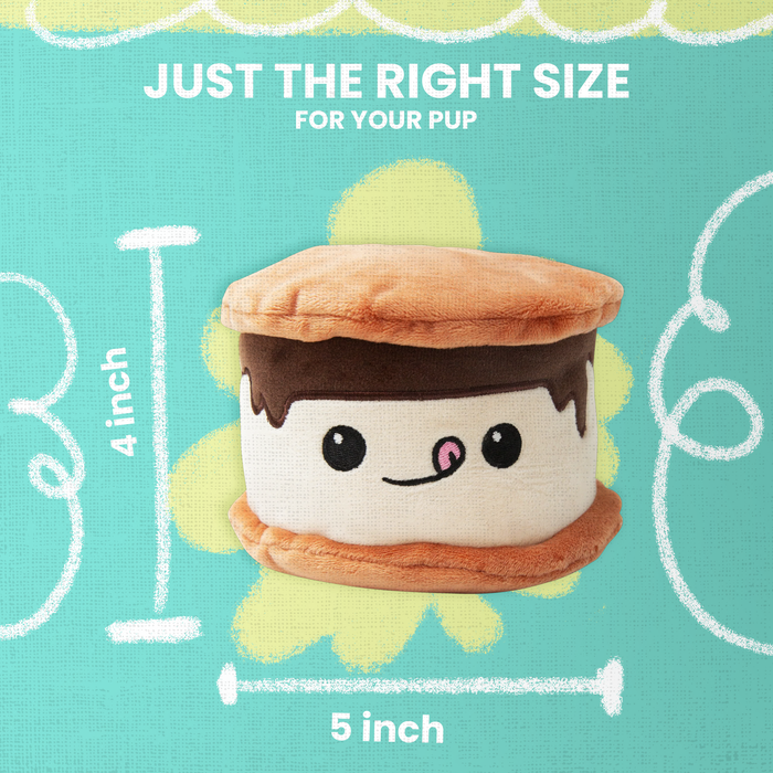 SnugArooz Summer the Smore Plush Dog Toy