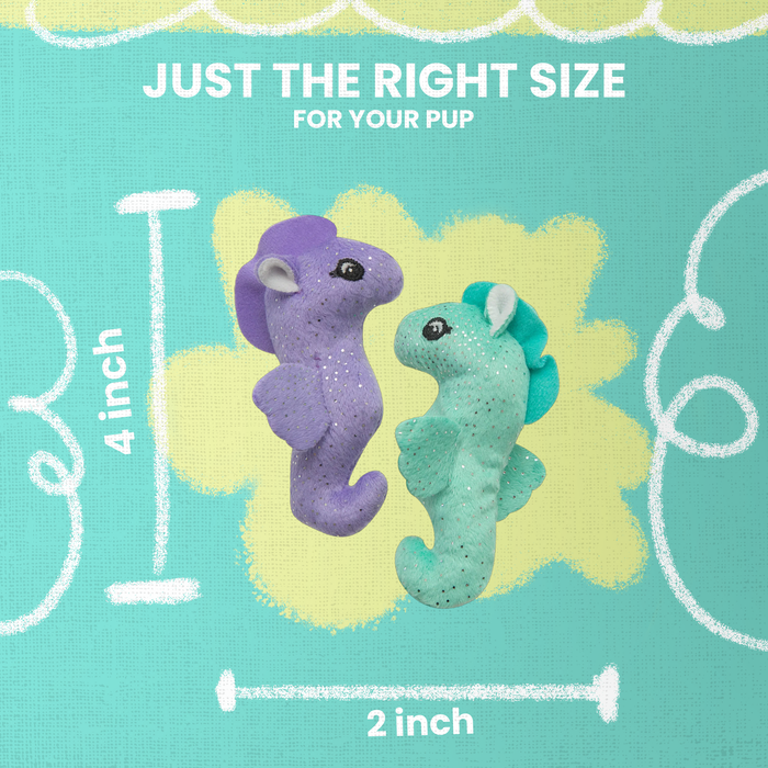 SnugArooz Kitty Seahorse with Catnip Plush Cat Toy (Pack of 2)