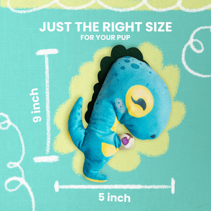 SnugArooz Tea-Rex Plush Dog Toy