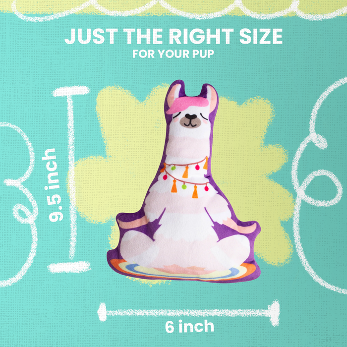 SnugArooz Llamaste Plush Dog Toy
