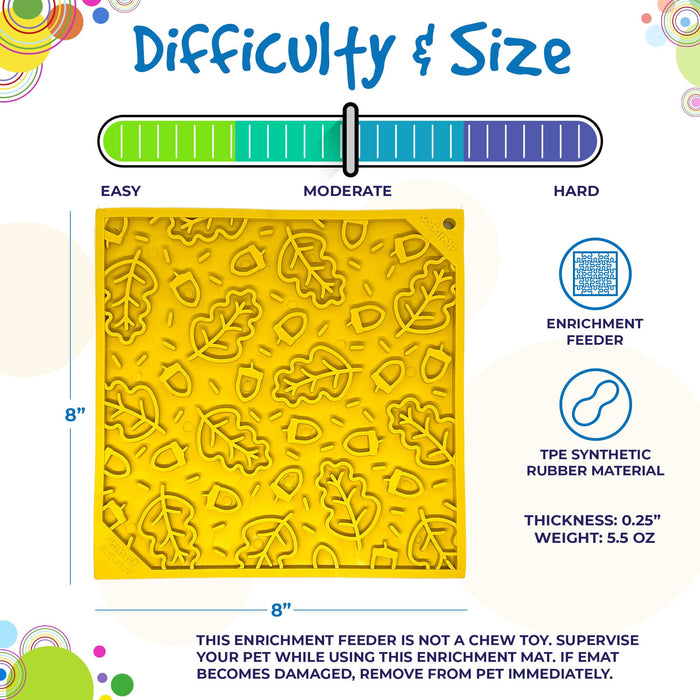 SodaPup Autumn Design eMat Enrichment Lick Mat