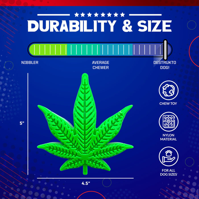 Colorado Maple Leaf eChew Durable Nylon Dog Chew Toy