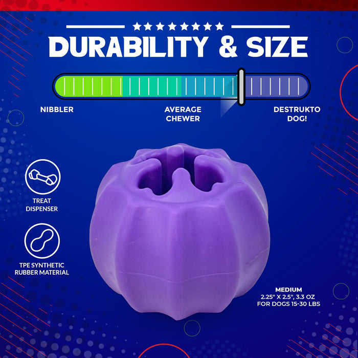 Mutts Kick Butt Cross Bones Chew Toy and Treat Pocket