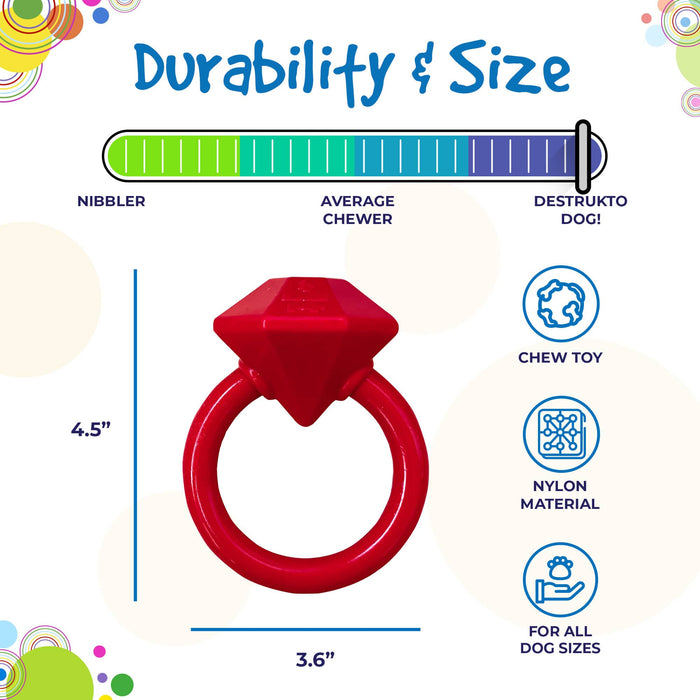 SodaPup Diamond Ring Durable Teething Ring