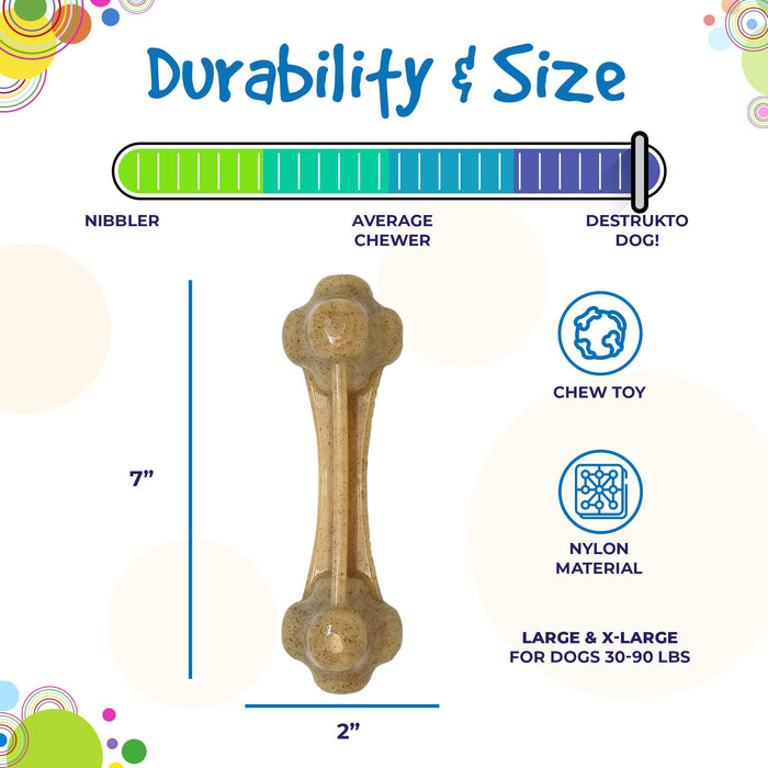 SodaPup Knuckle Bone Ultra Durable Nylon Dog Chew Toy