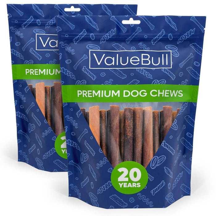 Value Pet Supplies ValueBull Collagen Sticks for Dogs, 6 Inch Medium Chews, Natural Long-Lasting Dog Treats, 50 Count