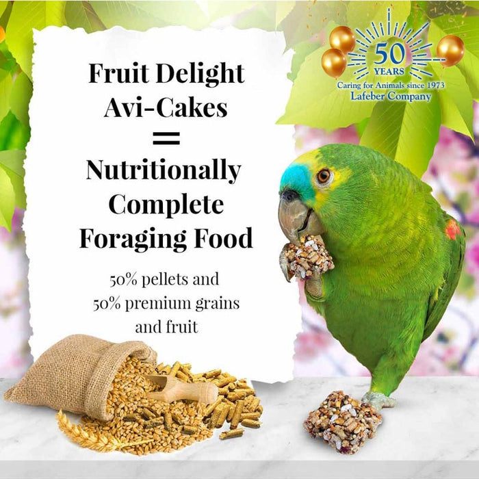 Lafeber Company Fruit Delight Avi-Cakes Parrot Treat 8oz