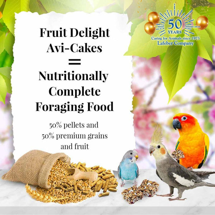 Lafeber Company Fruit Delight Avi-Cakes Small Birds Treat 8oz