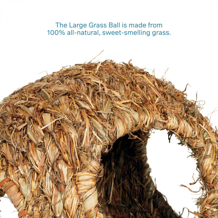 Prevue Pet Products Nature's Hideaway Grass Ball for Small Animals