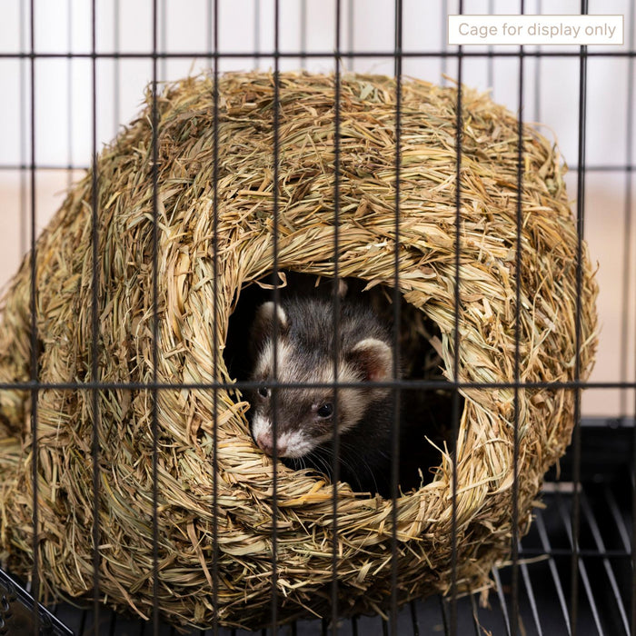 Prevue Pet Products Nature's Hideaway Grass Ball for Small Animals