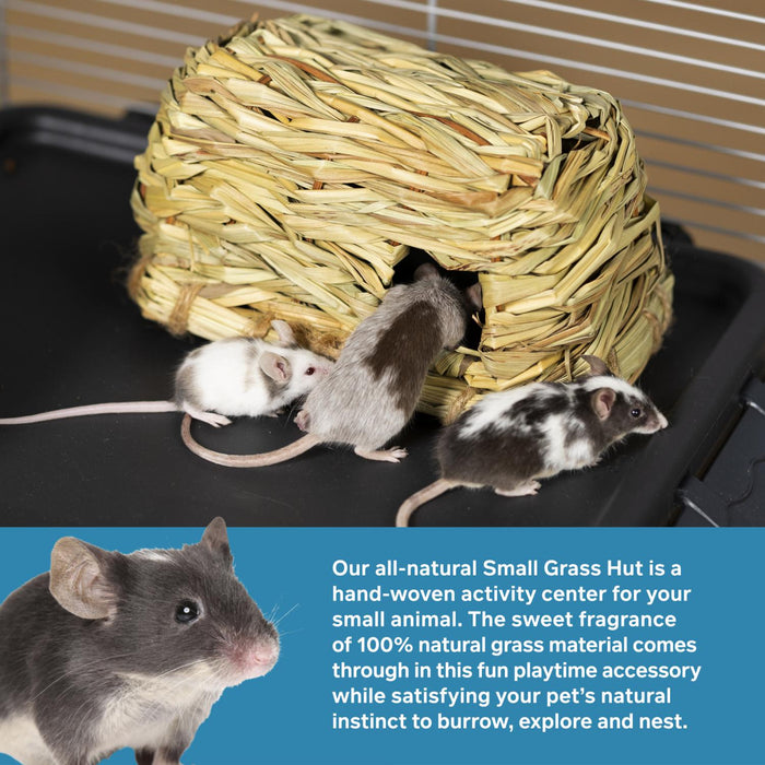 Prevue Pet Products Nature's Hideaway Grass Hut for Small Animals