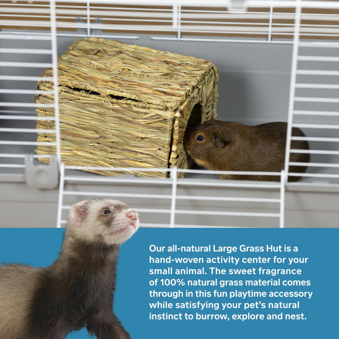 Prevue Pet Products Nature's Hideaway Grass Hut for Small Animals