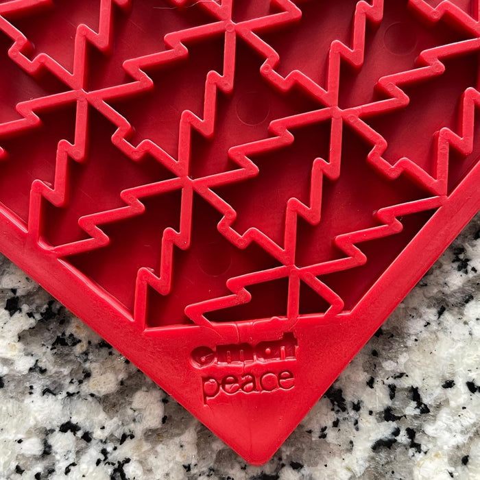 SodaPup Tree Design "Peace" eMat Enrichment Lick Mat