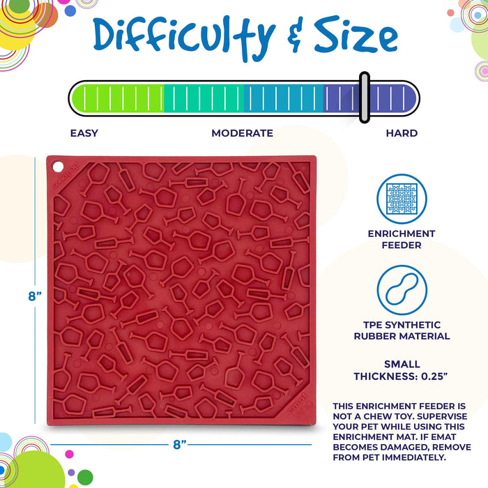 SodaPup Vino Design eMat Enrichment Lick Mat