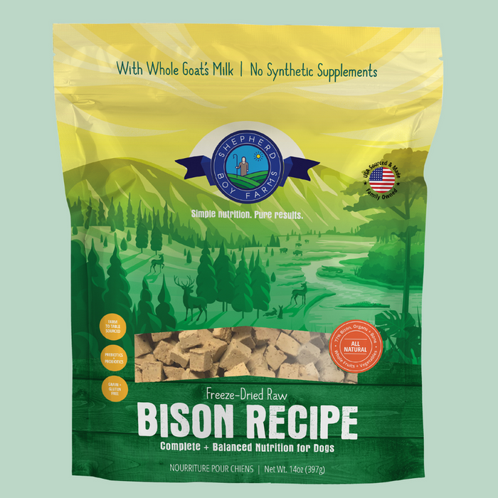 Shepherd Boy Farms Freeze-Dried Bison Recipe 14oz - Image 5