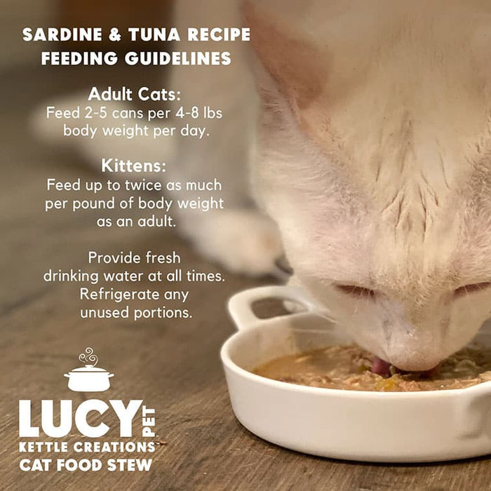 Lucy Pet Products Kettle Creations Adult Wet Cat Food Sardine & Tuna 2.75oz (Pack of 12)