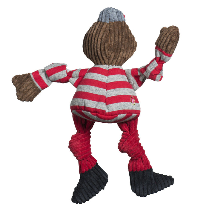 HuggleHounds NCAA Ohio State University, Brutus the Buckeye Knottie® Plush Dog Toy