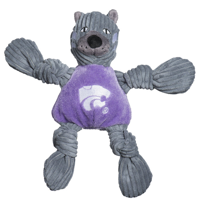 HuggleHounds NCAA Kansas State University, Willie the Wildcat Knottie® Plush Dog Toy