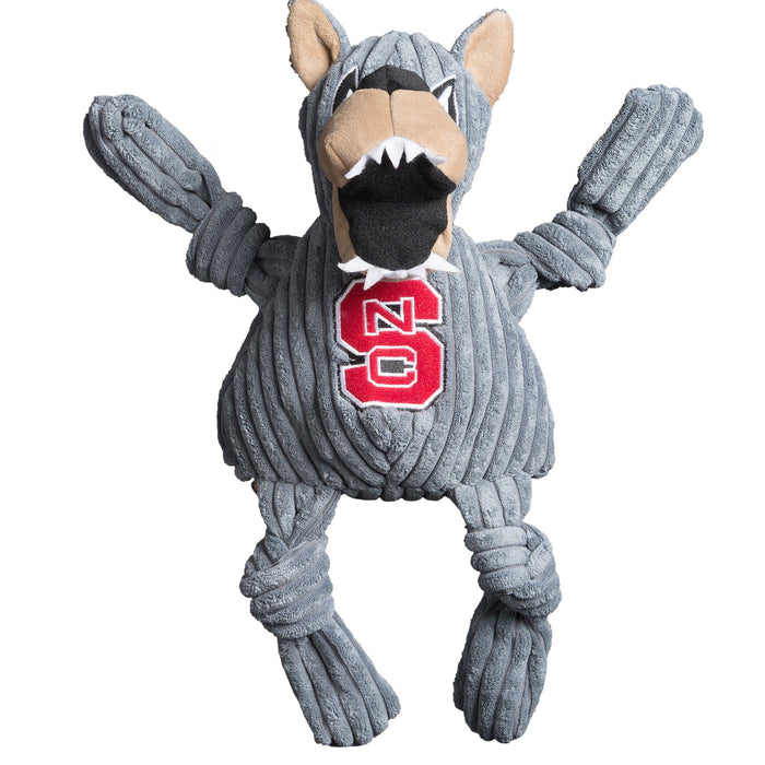 HuggleHounds NCAA North Carolina State University, Mr. Wuf Knottie® Plush Dog Toy