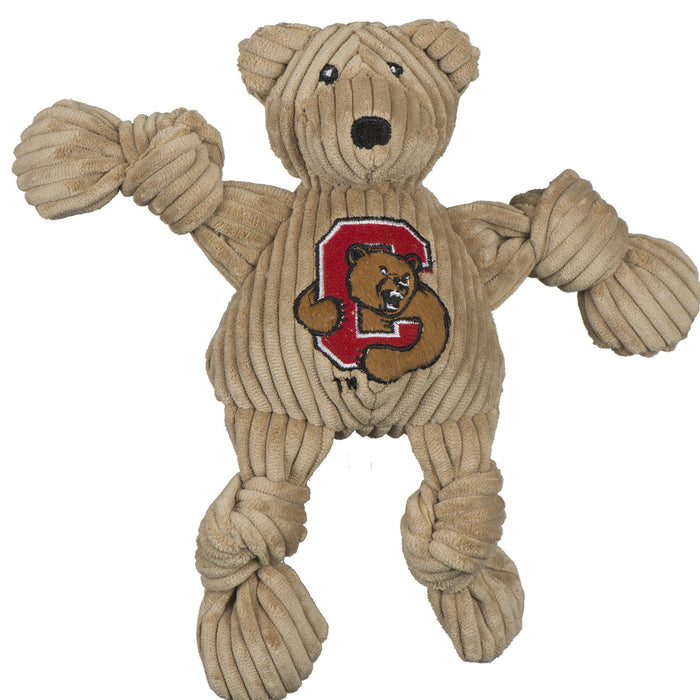 HuggleHounds NCAA Cornell University, Big Red Bear Knottie® Plush Dog Toy, Large