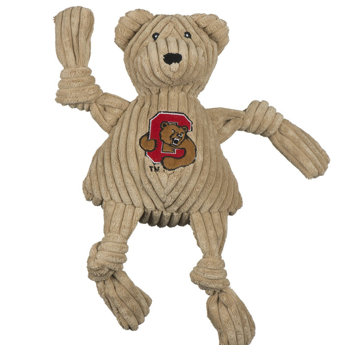 HuggleHounds NCAA Cornell University, Big Red Bear Knottie® Plush Dog Toy, Large