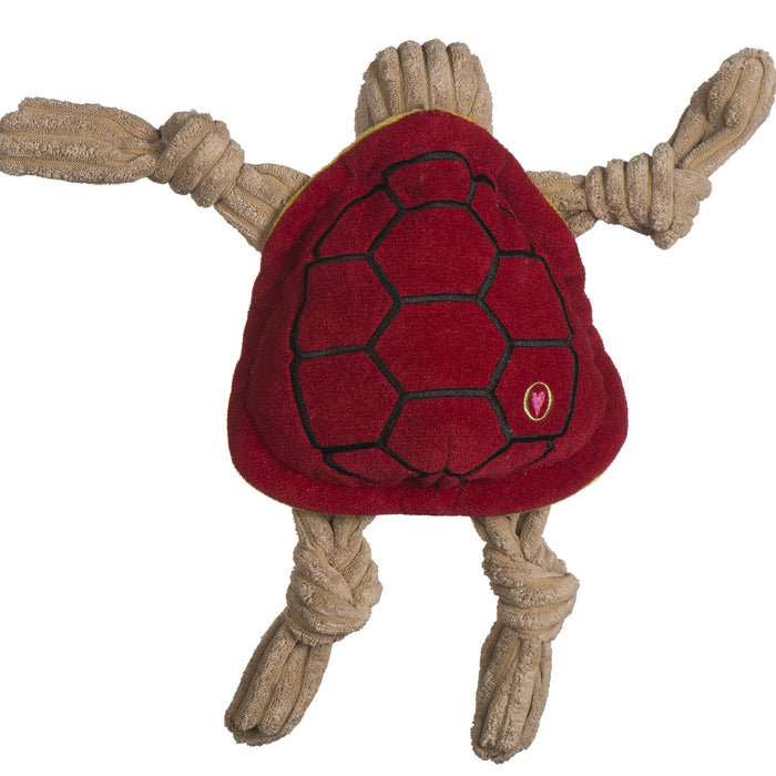 HuggleHounds NCAA University of Maryland - Testudo the Terrapin Knottie® Plush Dog Toy