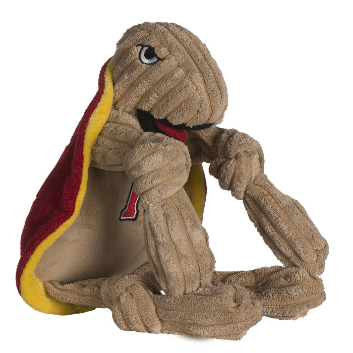HuggleHounds NCAA University of Maryland - Testudo the Terrapin Knottie® Plush Dog Toy