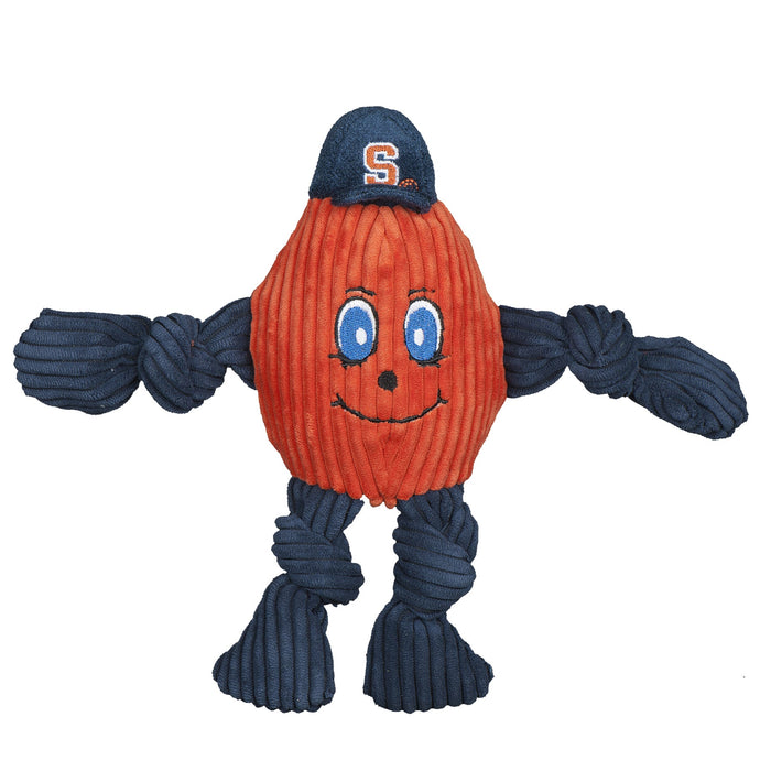 HuggleHounds NCAA Syracuse University, Otto the Orange Knottie® Plush Dog Toy