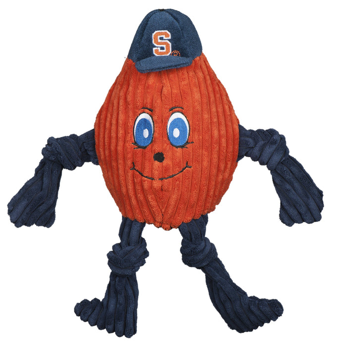 HuggleHounds NCAA Syracuse University, Otto the Orange Knottie® Plush Dog Toy
