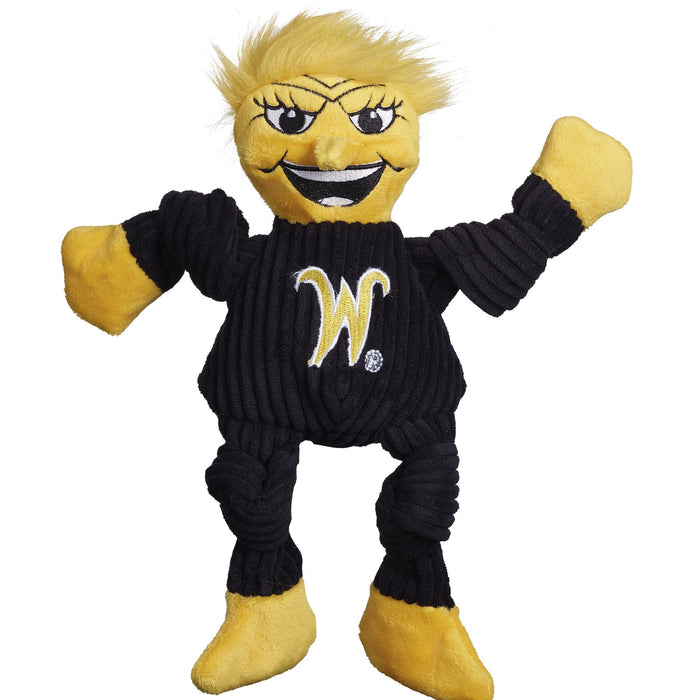 HuggleHounds NCAA Wichita State University, WuShock Knottie® Plush Dog Toy