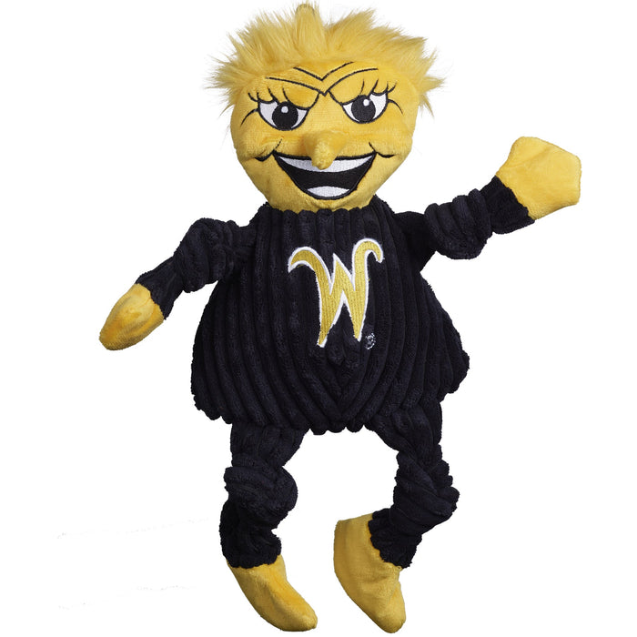 HuggleHounds NCAA Wichita State University, WuShock Knottie® Plush Dog Toy