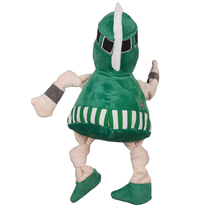 HuggleHounds NCAA Michigan State University, Sparty Knottie® Plush Dog Toy