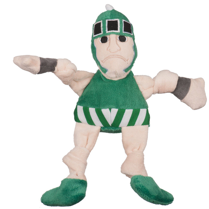 HuggleHounds NCAA Michigan State University, Sparty Knottie® Plush Dog Toy
