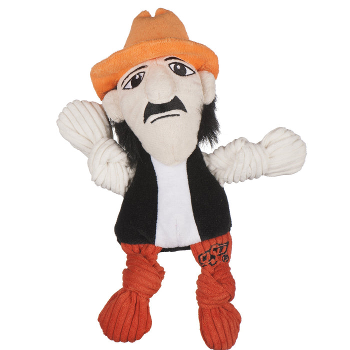 HuggleHounds NCAA Oklahoma State University, Mascot Knottie® Plush Dog Toy