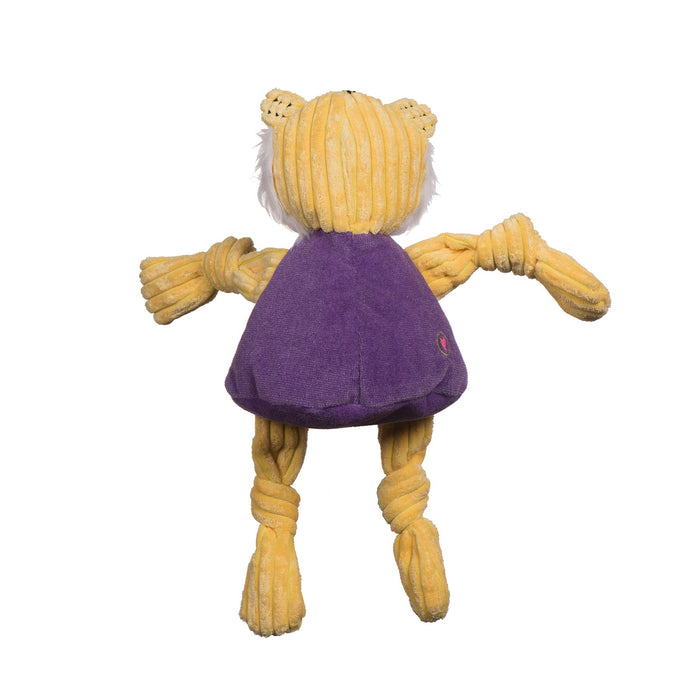 HuggleHounds NCAA Louisiana State University, Mike the Tiger Knottie® Plush Dog Toy