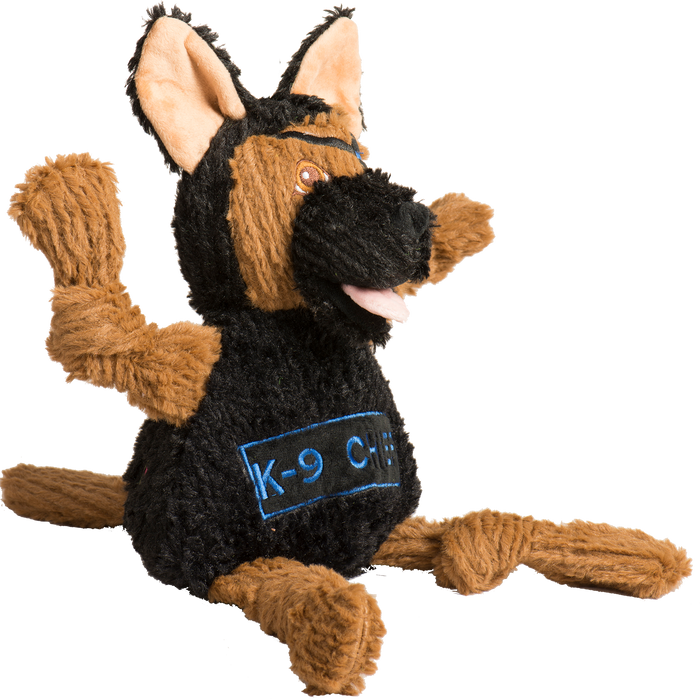 HuggleHounds HuggleCause™, Project K-9 Hero, K-9 Chief Knottie® Plush Dog Toy, Large