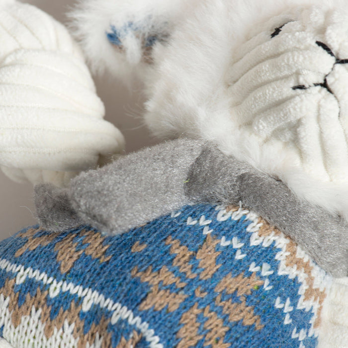 HuggleHounds Leo Lamb Plush Dog Toy Knottie®