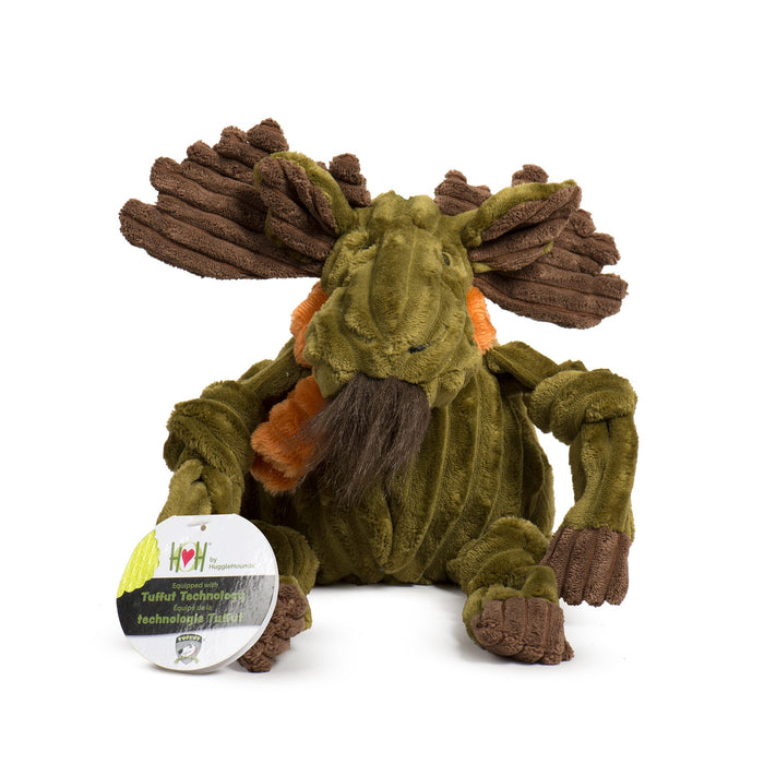 HuggleHounds Milo Moose Plush Dog Toy Knottie®