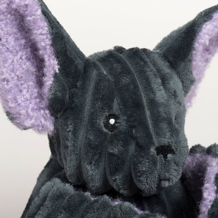 HuggleHounds Baxter Bat Halloween Plush Dog Toy