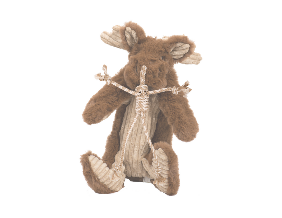 HuggleHounds Maple Moose X-Brace™ Durable Plush Dog Toy
