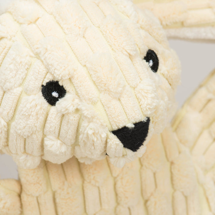 HuggleHounds Bobbi Bunny HuggleFlatties™ Durable Plush Dog Toy