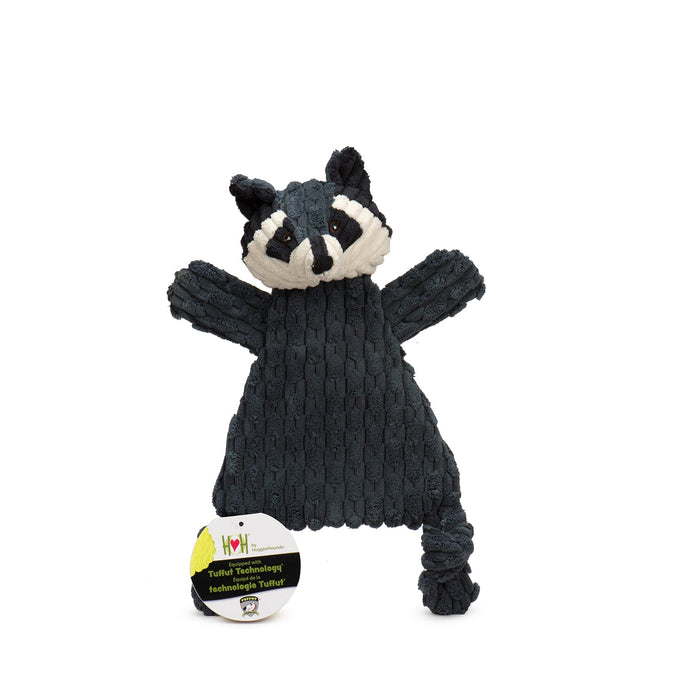HuggleHounds Reggie Raccoon HuggleFlatties™ Durable Plush Dog Toy