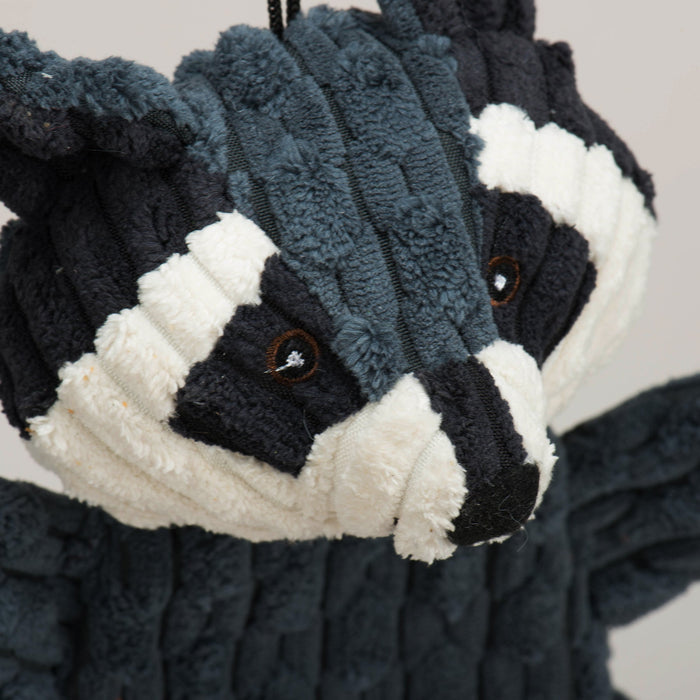 HuggleHounds Reggie Raccoon HuggleFlatties™ Durable Plush Dog Toy